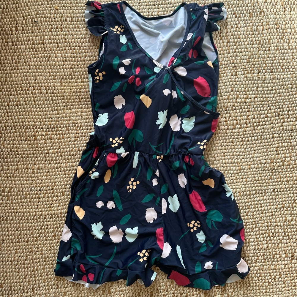 Women’s floral swim romper